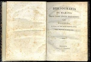 Bibliografia di Marina nelle varie lingue dell'Europa o sia raccolta dei titoli dei libri nelle s...