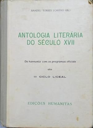 Seller image for ANTOLOGIA LITERRIA DO SCULO XVII. for sale by Livraria Castro e Silva