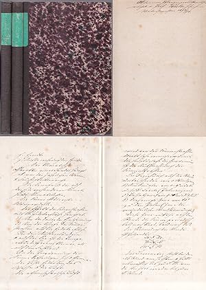 Vorlesungsmanuskript aus dem Wintersemester 1873/74 an der Landwirtschaftlichen Akademie Hohenhei...