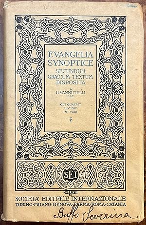 Evangelia synoptice: secundum graecum textum disposita. A Primo Vannutelli Sac.