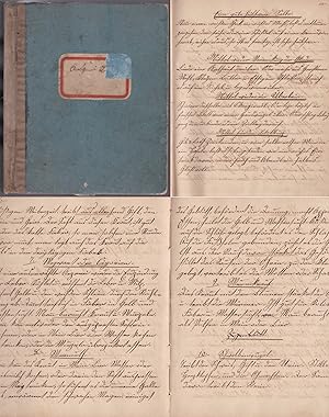 Kochbuch-Manuskript von etwa 1910