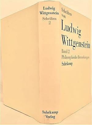 Philosophische Bemerkungen. Aus dem Nachlaß herausgegeben von Rush Rhees. (Schriften 2). Suhrkamp...