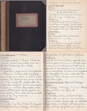 Kochbuch-Manuskript von etwa 1930