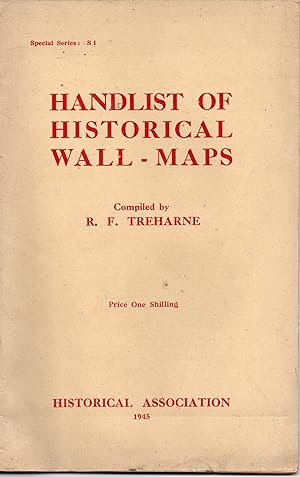 Seller image for Handlist of Historical Wall-Maps. (Special Series 81) for sale by Joy Norfolk, Deez Books