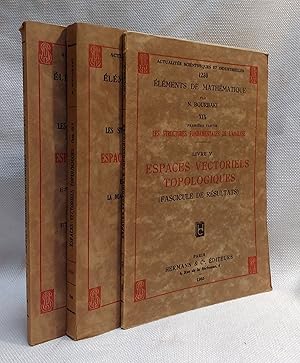 Espaces Vectoriels Topologiques, Chapitre I-V, avec "Fascicule de Resultats" (Livre V de Éléments...