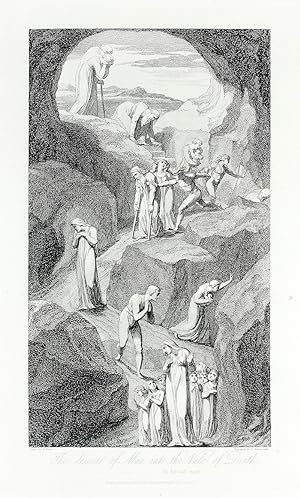 Seller image for The Descent of Man into the Vale of Death": in The Grave. for sale by John Windle Antiquarian Bookseller, ABAA