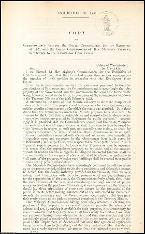 Imagen del vendedor de [Blue Book Report]. Exhibition of 1851; Correspondence between the Royal Commissioners and the Lords Commissioners of H.M. Treasury in reference to the Kensington Gore Estate. a la venta por Cosmo Books