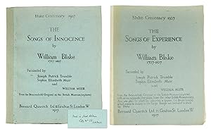 Bild des Verkufers fr Songs of Innocence [with] Songs of Experience. Facsimiles by William Muir. zum Verkauf von John Windle Antiquarian Bookseller, ABAA