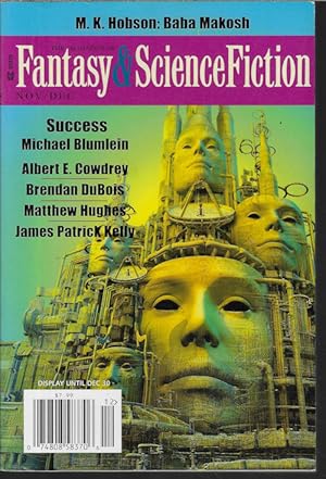 Immagine del venditore per The Magazine of FANTASY AND SCIENCE FICTION (F&SF): November, Nov - December, Dec. 2013 venduto da Books from the Crypt