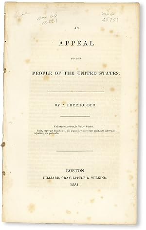 An Appeal to the People of the United States