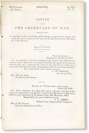 Letter from the Secretary of War, Communicating, in compliance with a resolution of the Senate, a...