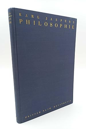 Philosophie; Band III: Metaphysik.