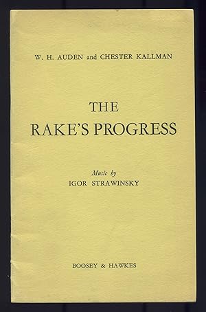 Bild des Verkufers fr The Rake's Progress. Opera in Three Acts zum Verkauf von Between the Covers-Rare Books, Inc. ABAA