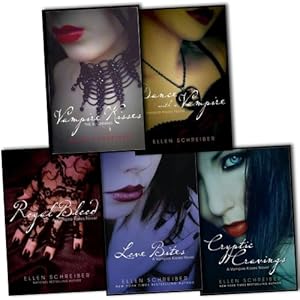 Seller image for Ellen Schreiber Vampire Kisses 5 Books Collection Pack Set RRP: 45.95 (The Beginning, Dance with a Vampire, Royal Blood, Love Bites, Cryptic Cravings) [Paperback] Ellen Schreiber for sale by Lakeside Books