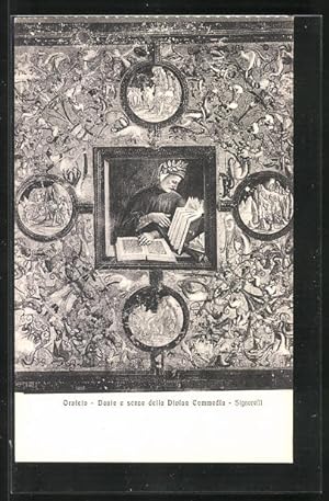 Seller image for Ansichtskarte Orvieto, Dante e scene della Divina Commedia for sale by Bartko-Reher