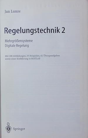 Seller image for Regelungstechnik. for sale by Antiquariat Bookfarm