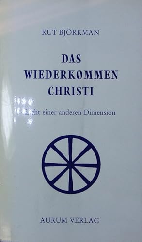 Bild des Verkufers fr Das Wiederkommen Christi. Licht einer anderen Dimension. Aus Tagebuchblttern. zum Verkauf von Antiquariat Bookfarm