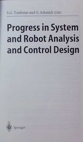 Immagine del venditore per Progress in system and robot analysis and control design. venduto da Antiquariat Bookfarm