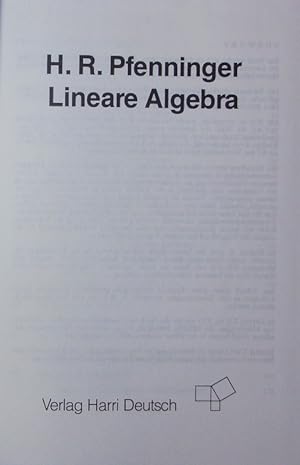Bild des Verkufers fr Lineare Algebra. Ein ausfhrlicher Begleiter fr die Vorlesung. zum Verkauf von Antiquariat Bookfarm