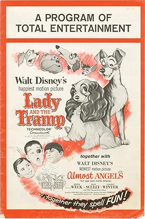 Bild des Verkufers fr Lady and the Tramp (Original pressbook for the 1955 film) zum Verkauf von Royal Books, Inc., ABAA