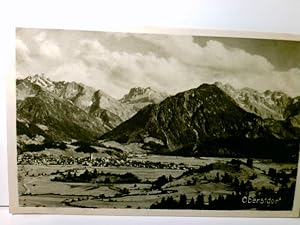 Oberstdorf. Allgäuer Alpen. Alte Ansichtskarte / Postkarte s/w, ungel. ca 30ger Jahre ?. Panorama...