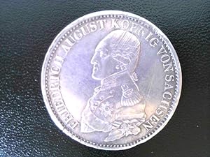 Münze/ Medaille: Friedrich August König von Sachsen, 1821 Zehn eine feine Mark. Silber, Ausbeute ...