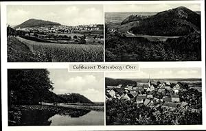 Ansichtskarte / Postkarte Battenberg an der Eder Hessen, Gesamtansicht, Landschaft