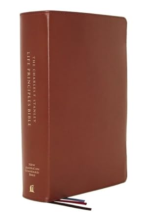 Immagine del venditore per Holy Bible : New American Standard Bible, Charles F. Stanley Life Principles Bible, Brown, Genuine Leather, Thumb Indexed, Comfort Print venduto da GreatBookPrices