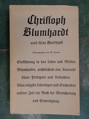 Seller image for Christoph Blumhardt und seine Botschaft for sale by Buchantiquariat Uwe Sticht, Einzelunter.