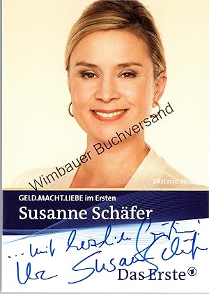 Bild des Verkufers fr Original Autogramm Susanne Schfer /// Autograph signiert signed signee zum Verkauf von Antiquariat im Kaiserviertel | Wimbauer Buchversand