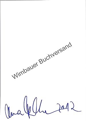 Bild des Verkufers fr Original Autogramm Anna Thalbach /// Autogramm Autograph signiert signed signee zum Verkauf von Antiquariat im Kaiserviertel | Wimbauer Buchversand