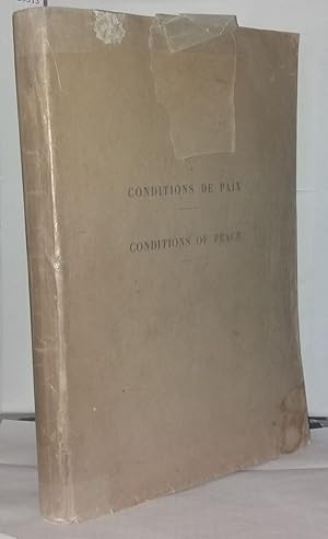 Conditions de paix - Conditions of peace