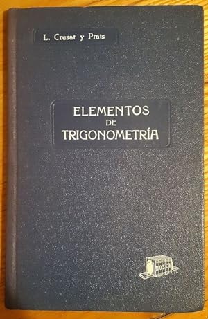 Imagen del vendedor de ELEMENTOS DE TRIGONOMETRA a la venta por Librera Pramo
