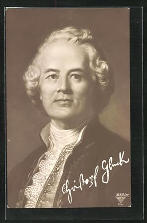 Bild des Verkufers fr Ansichtskarte Christoph Willibald von Gluck, Komponist zum Verkauf von Bartko-Reher