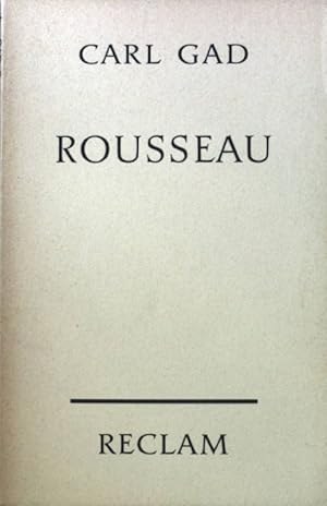 Seller image for Rousseau. Reclams Universal-Bibliothek ; Nr. 8254 for sale by books4less (Versandantiquariat Petra Gros GmbH & Co. KG)
