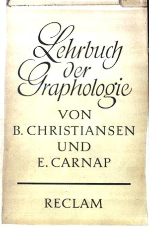 Imagen del vendedor de Lehrbuch der Graphologie; Reclams Universal-Bibliothek ; Nr. 7876/7877 a la venta por books4less (Versandantiquariat Petra Gros GmbH & Co. KG)