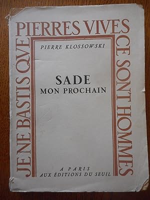 Seller image for Sade mon prochain for sale by Frederic Delbos