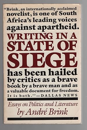 Writing in a State of Siege: Essays on Politics and Literature // The Photos in this listing are ...