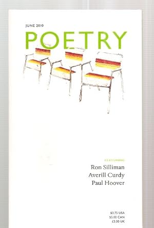Seller image for Poetry Volume CXCVI Number 3 June 2010 for sale by biblioboy