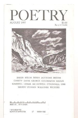 Seller image for Poetry Volume CLXX Number 5 August 1997 for sale by biblioboy