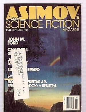 Immagine del venditore per ISAAC ASIMOV'S SICENCE FICTION MAGAZINE SEPTEMBER 1984 VOL. 8 NO. 9 WHOLE NO. 82 venduto da biblioboy