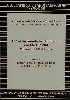 Image du vendeur pour Die naturrumlichen Einheiten auf Blatt 108 / 109 Dsseldorf - Erkelenz (Geographische Landesaufnahme 1 : 200.000) mis en vente par Paderbuch e.Kfm. Inh. Ralf R. Eichmann