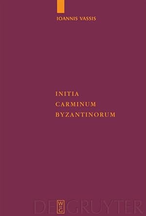 Immagine del venditore per Initia Carminum Byzantinorum venduto da moluna