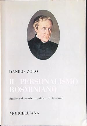 Seller image for Il personalismo Rosminiano for sale by Miliardi di Parole