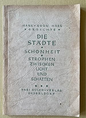 Bild des Verkufers fr Die Stdte. Schnheit zwischen Licht und Schatten. zum Verkauf von Antiquariat Cassel & Lampe Gbr - Metropolis Books Berlin