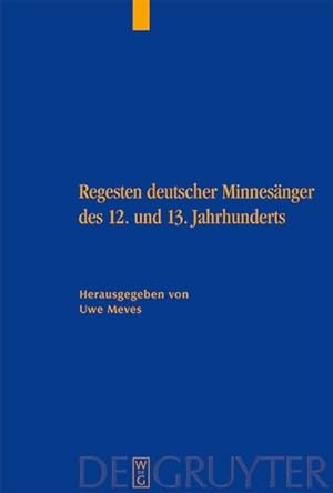 Immagine del venditore per Regesten deutscher Minnesaenger des 12. und 13. Jahrhunderts venduto da moluna