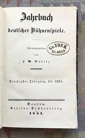 Jahrbuch deutscher Bühnenspiele