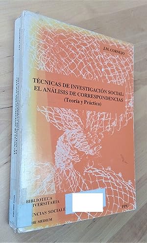 Bild des Verkufers fr Tcnicas de investigacin social: El anlisis de correspondencias (Teora y Prctica) zum Verkauf von Llibres Bombeta