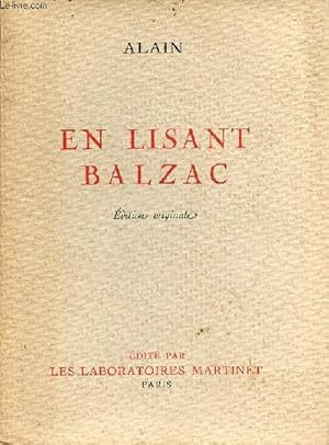 Bild des Verkufers fr En lisant Balzac - dition originale. zum Verkauf von Le-Livre