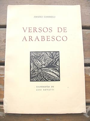 Imagen del vendedor de VERSOS DE ARABESCO. a la venta por Cabalgando en un Silbido